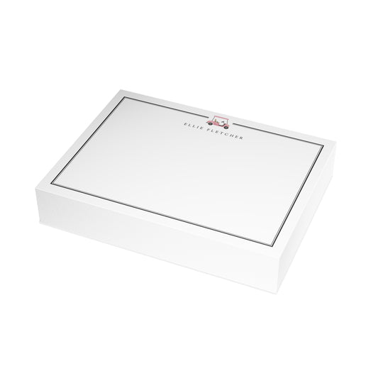 Country Club Motif Note Cards Stationery Set
