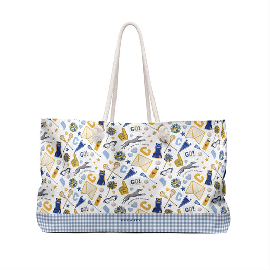 Carmel Girls Lacrosse Motif Weekender Bag