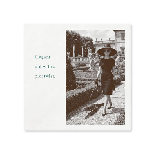 Elegant Plot Twist Napkins