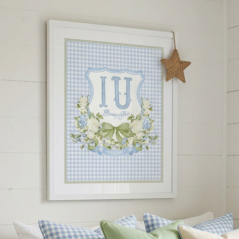 IU Hydrangea Crest Wall Art (Digital Download)