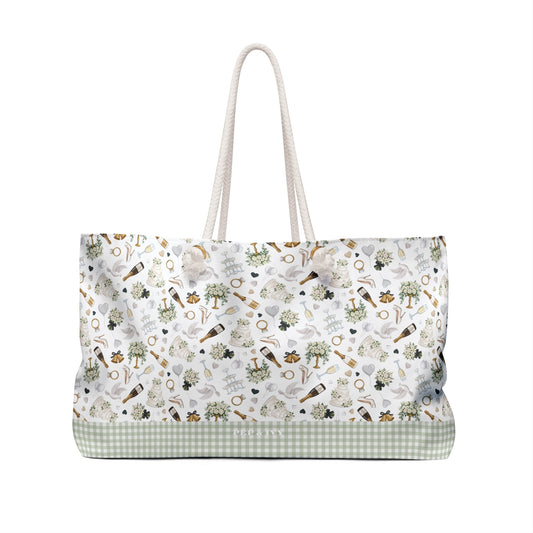 Wedding Motif Weekender Bag