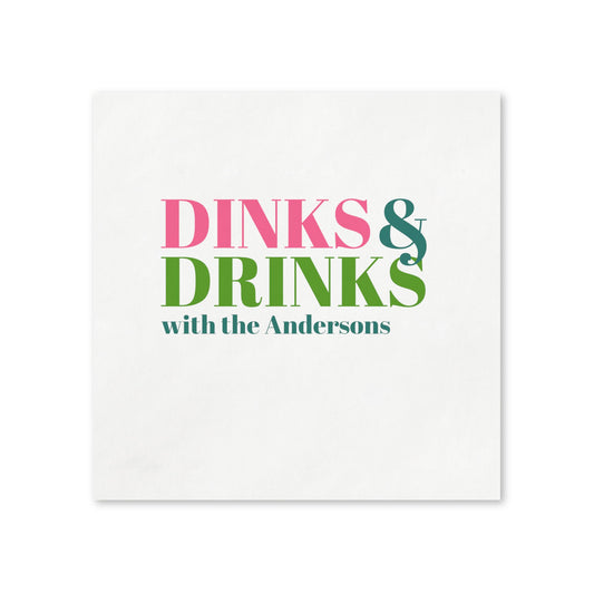 Dinks & Drinks Napkins [personalize it!]