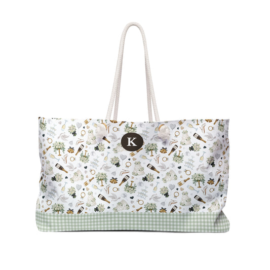 Wedding Motif Weekender Bag