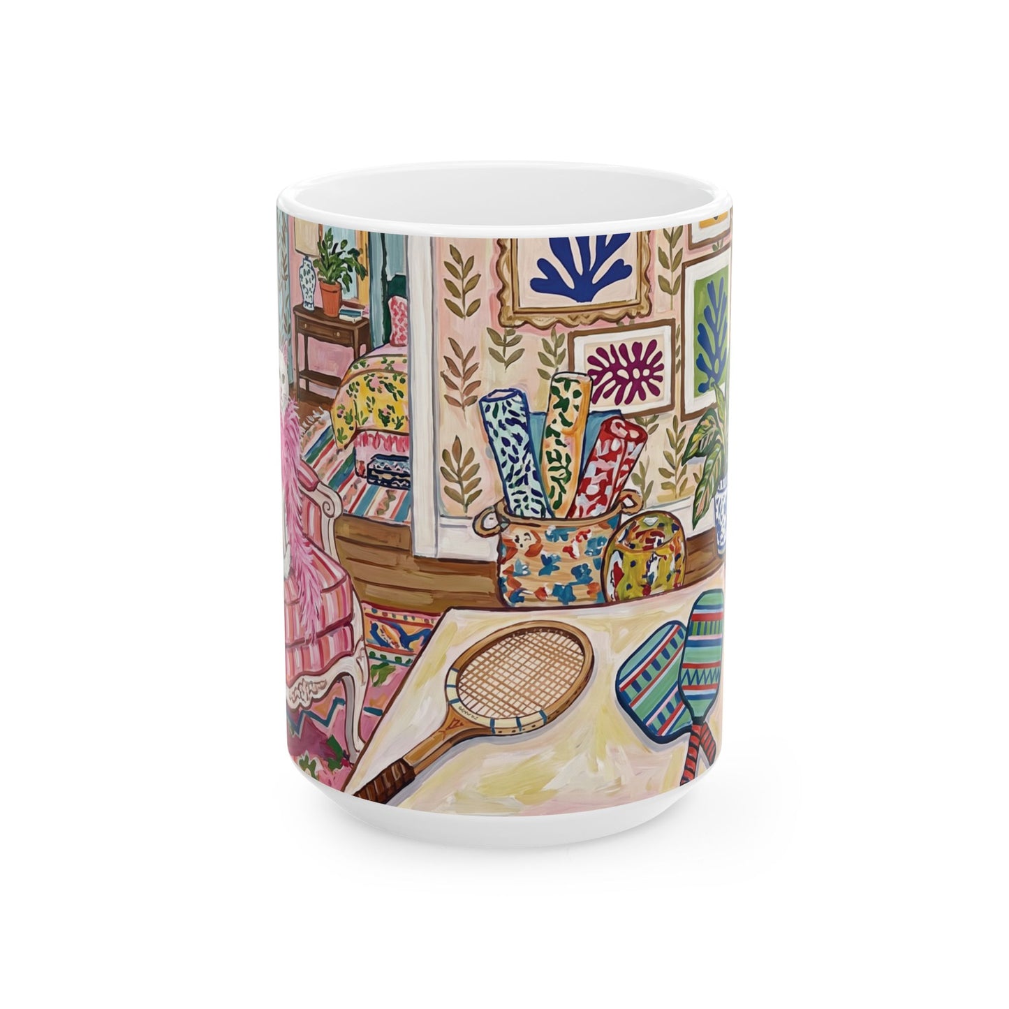Society Kitty Ceramic Mug, (11oz, 15oz)