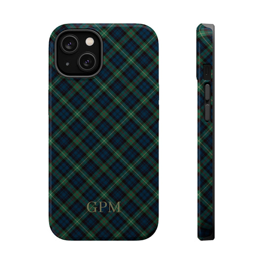 Tartan Plaid Phone Case -  Navy