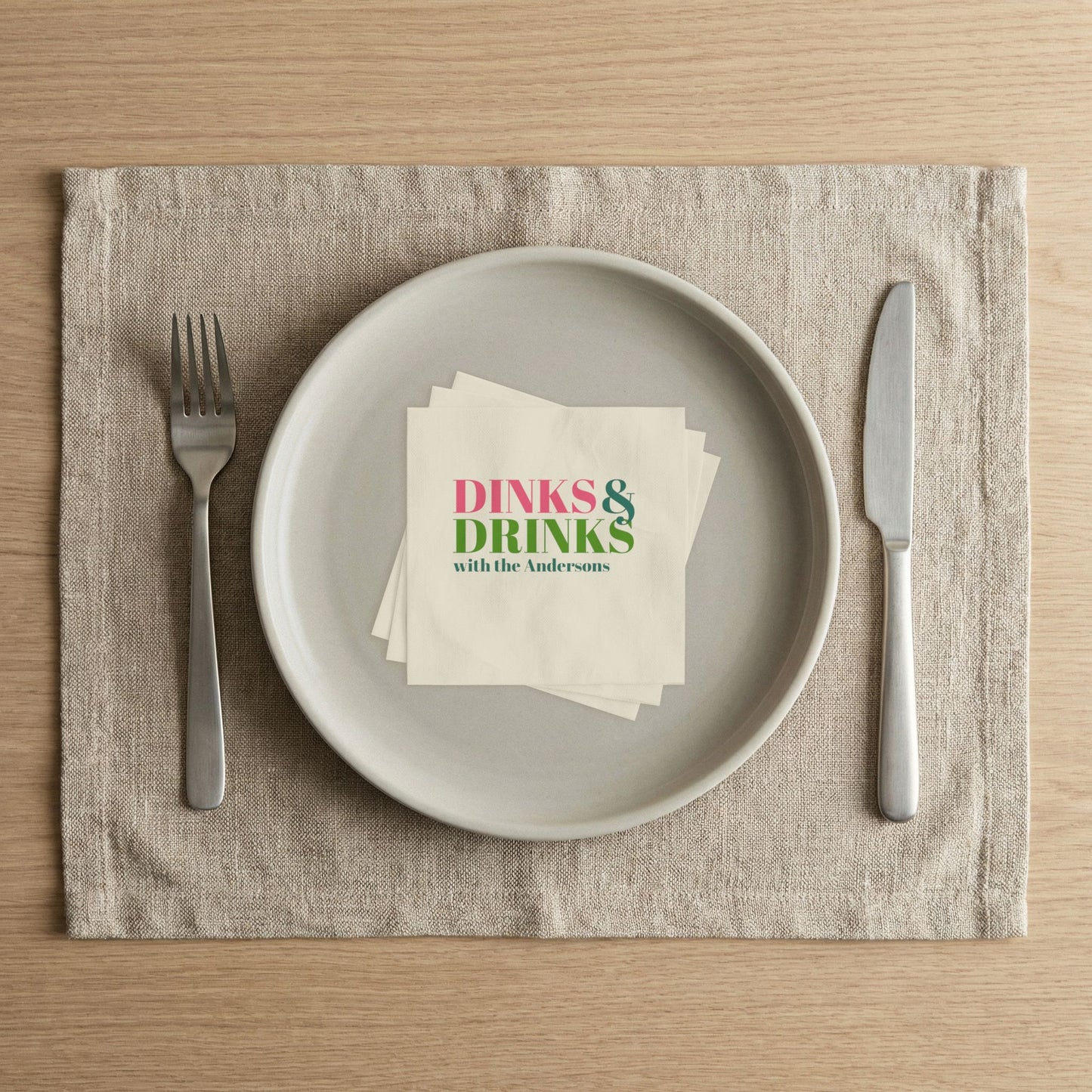 Dinks & Drinks Napkins [personalize it!]