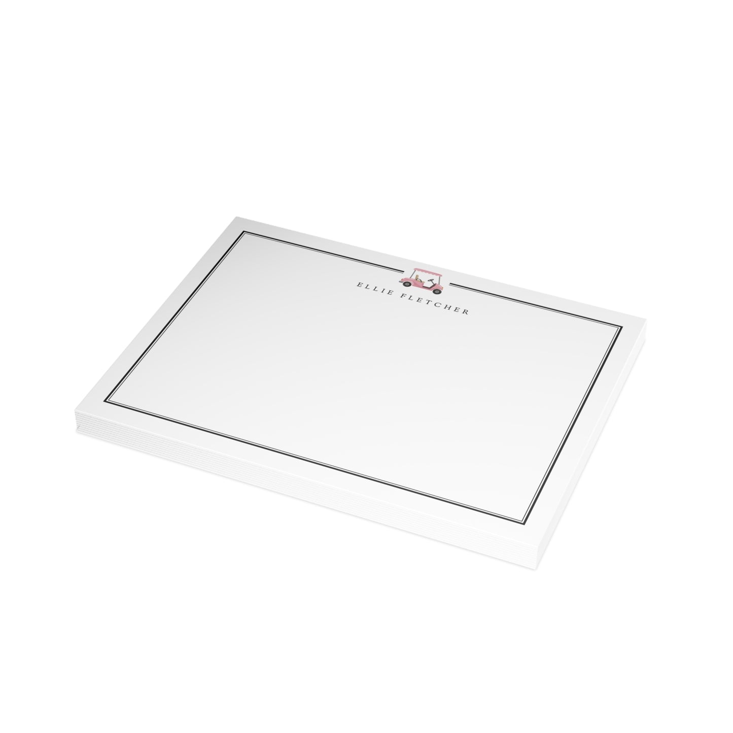 Country Club Motif Note Cards Stationery Set