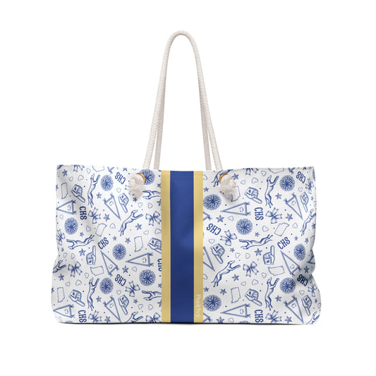 Carmel High School Toile Weekender Bag