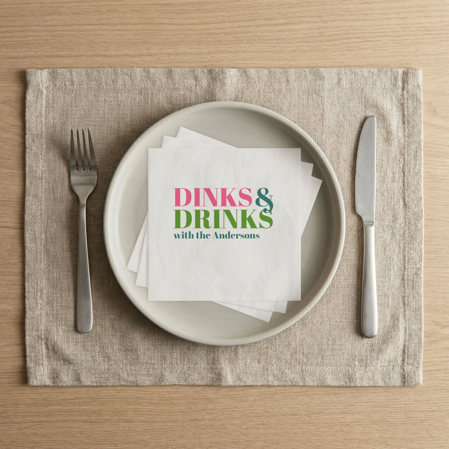 Dinks & Drinks Napkins [personalize it!]