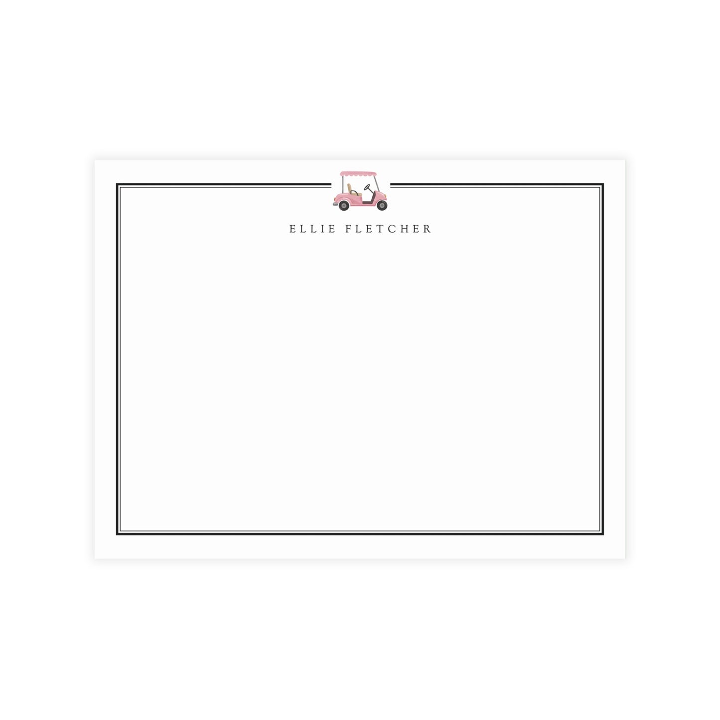 Country Club Motif Note Cards Stationery Set
