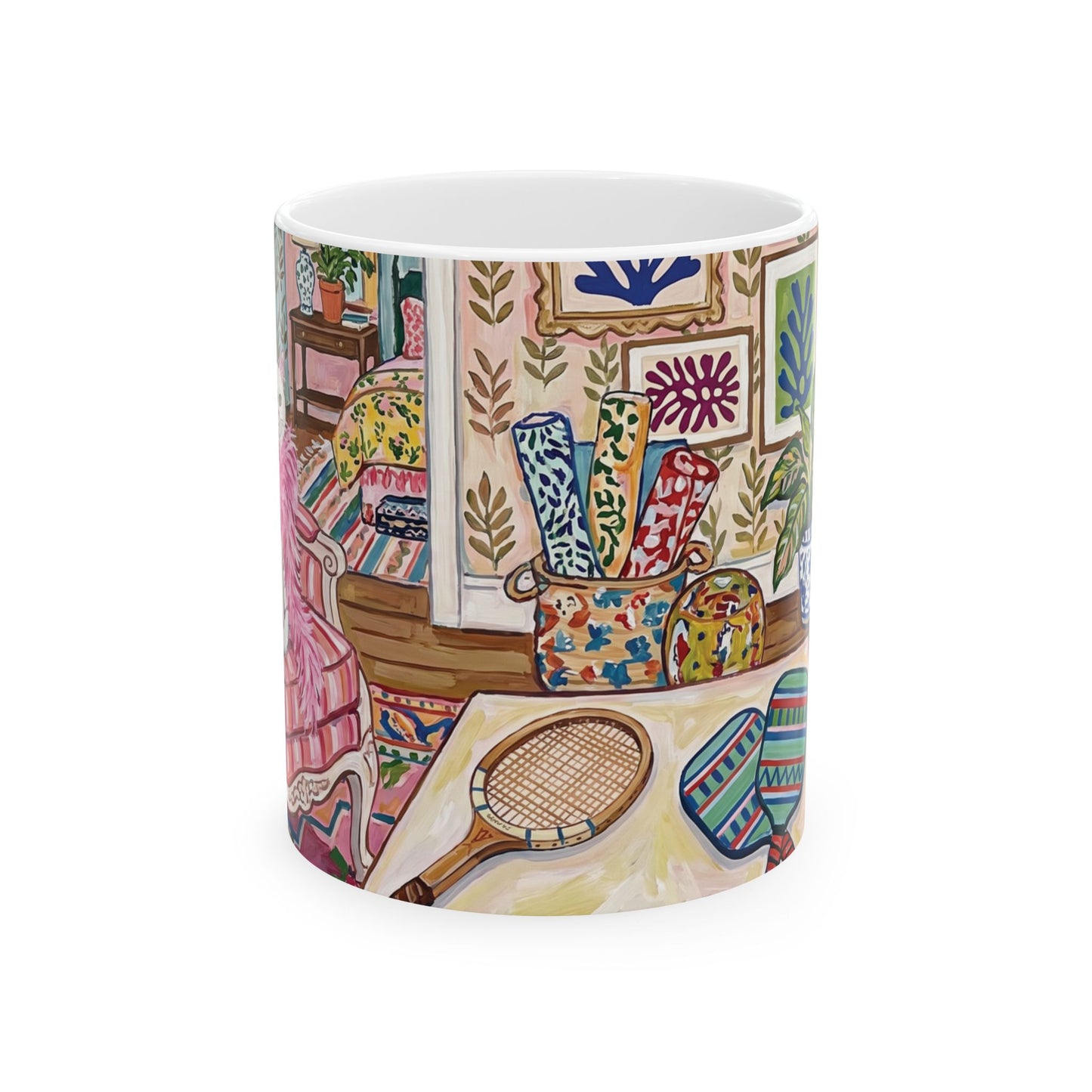 Society Kitty Ceramic Mug, (11oz, 15oz)