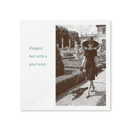 Elegant Plot Twist Napkins
