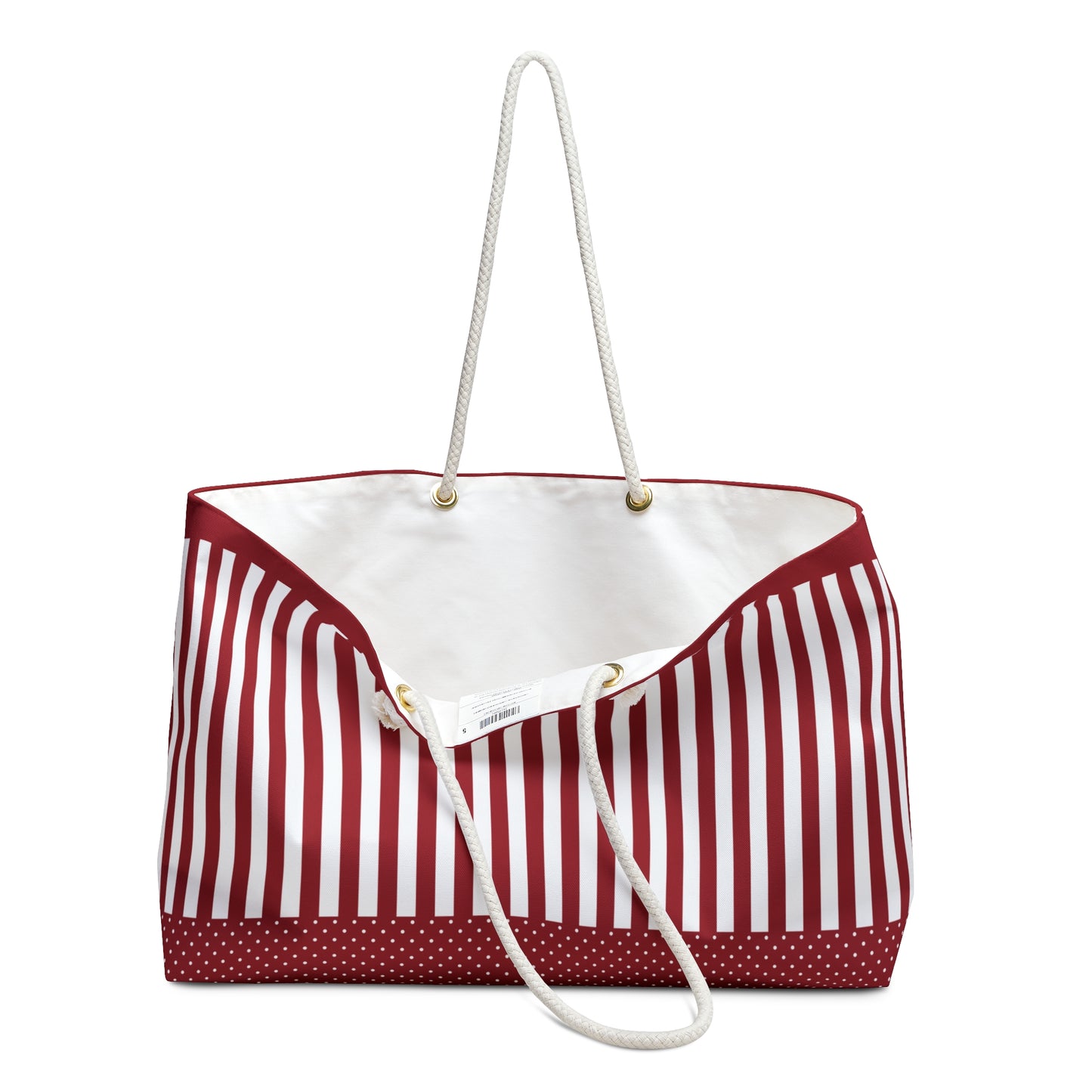 Candy Stripe Weekender Bag