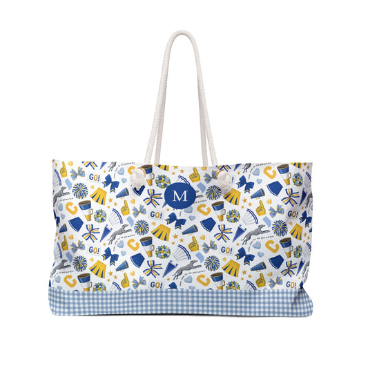 Carmel Cheer Motif Weekender Bag